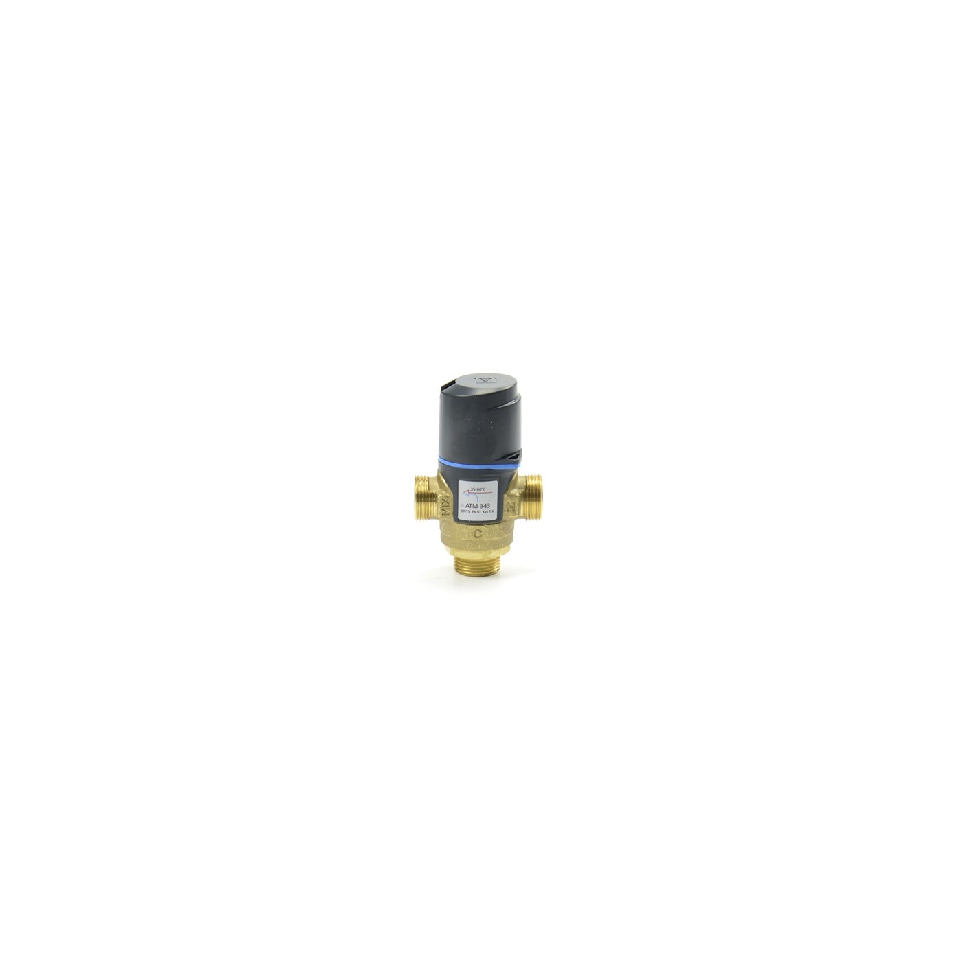 Termostatyczny zawór mieszający ATM 343 DN15 G3/4" 35÷60°C Kvs 1,6 m³/h Termostatyczny zawór mieszający ATM 343 DN15 G3/4" 35÷60°C Kvs 1,6 m³/h