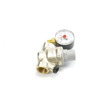 Regulator ciśnienia wersja skośna z manometrem 533251 CALEFFI