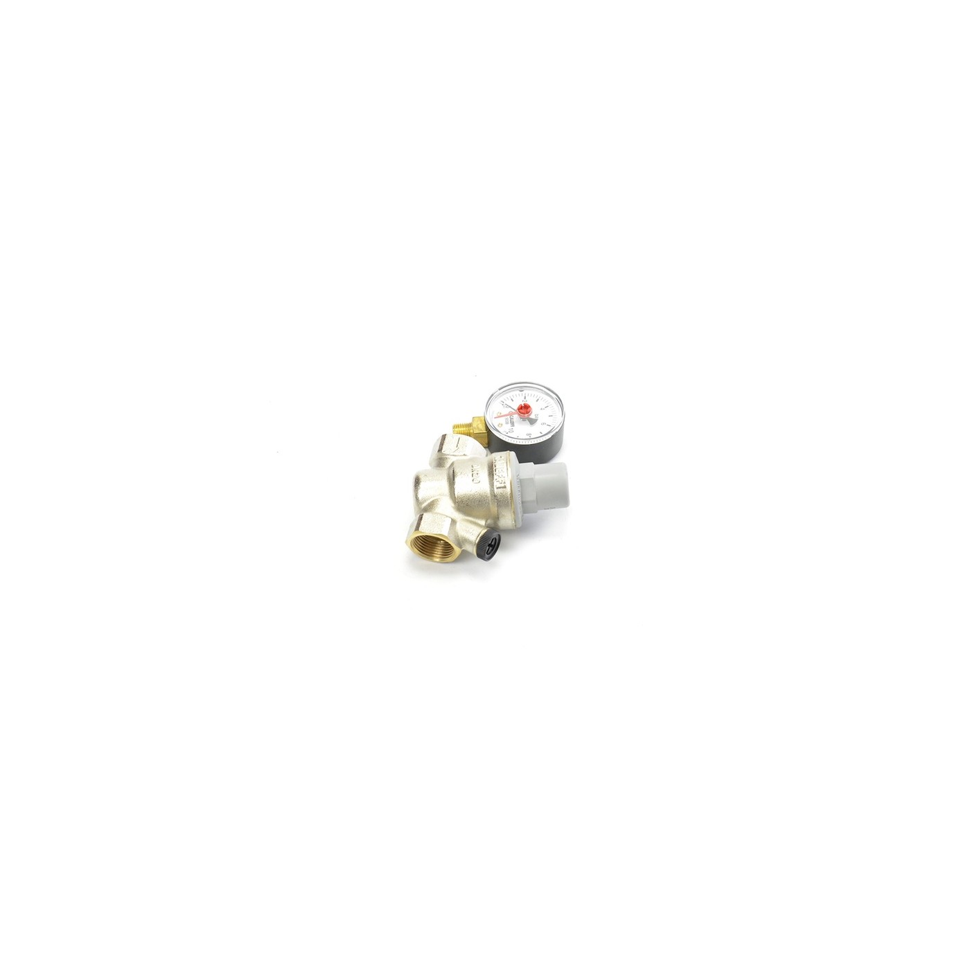 Regulator ciśnienia wersja skośna z manometrem 533251 CALEFFI