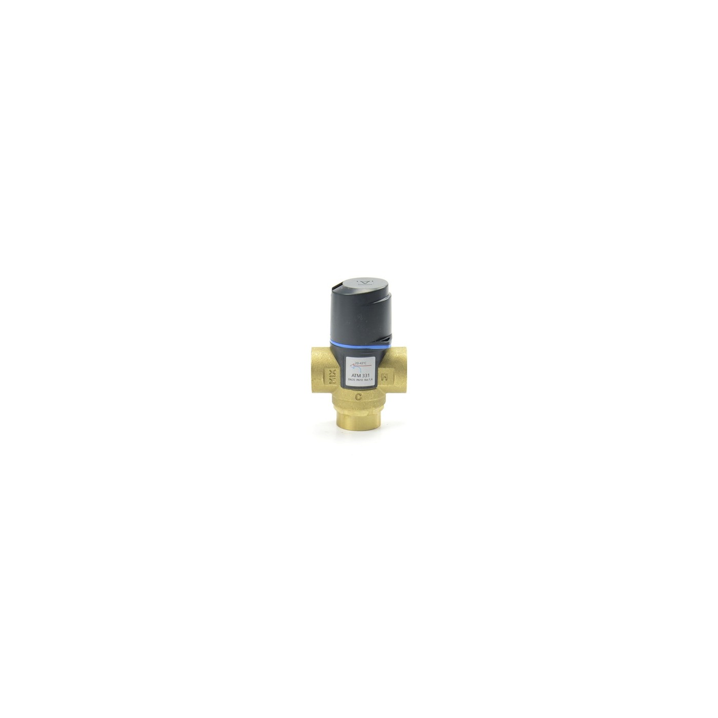 Termostatyczny zawór mieszający ATM 331 DN20 Rp3/4" 20÷43°C Kvs 1,6 m³/h