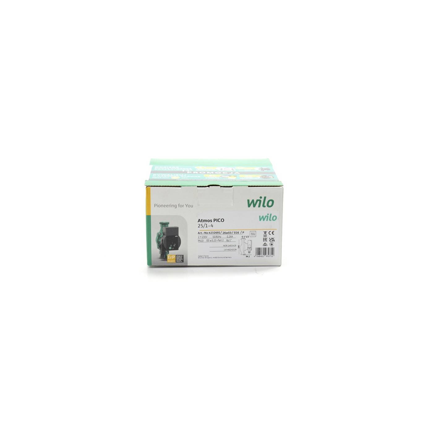 Pompa obiegowa Atmos Pico 25/1-4 Wilo Pompa obiegowa Atmos Pico 25/1-4 Wilo