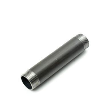 Króćce dwustronnie gwintowane czarne 1 1/2" DN 40 Króćce dwustronnie gwintowane czarne 1 1/2" DN 40