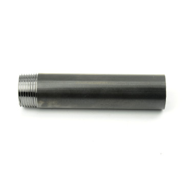 Króćce jednostronnie gwintowane czarne 1 1/4" DN 32