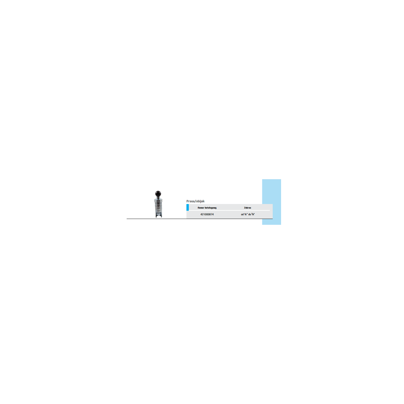 Prasa/ubijak 1/2"-5/4" Prasa/ubijak 1/2"-5/4"